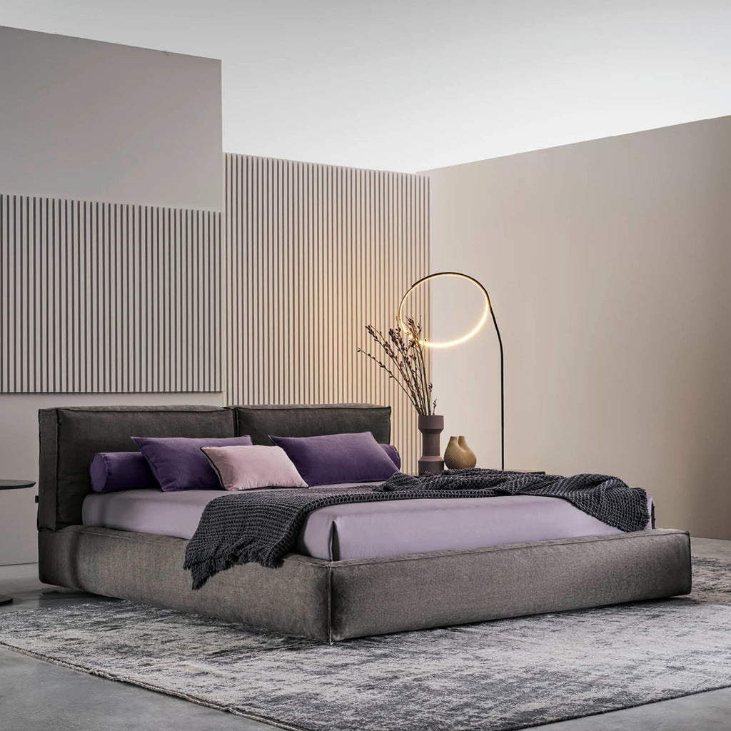 ACADEMY PIUMA H.28 Bed in Dark Grey (Pure Col 003) - Twils | Milola
