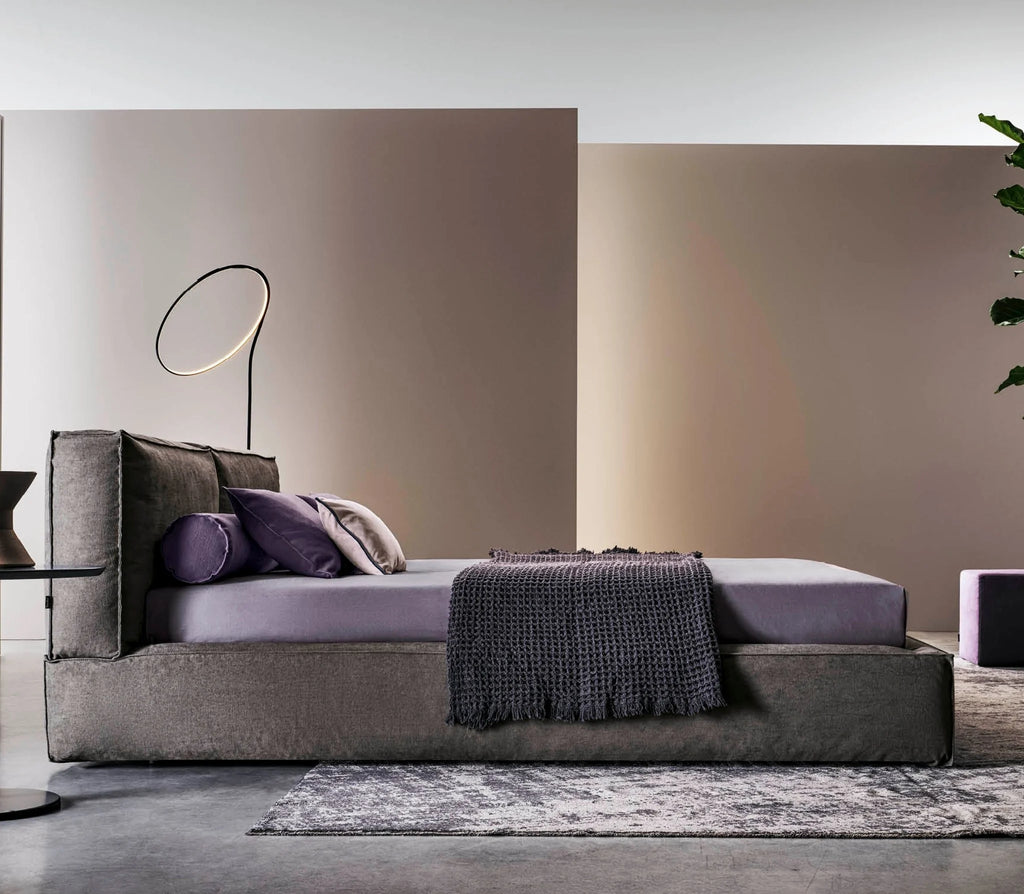 ACADEMY PIUMA H.28 Bed in Dark Grey (Pure Col 003) - Twils | Milola