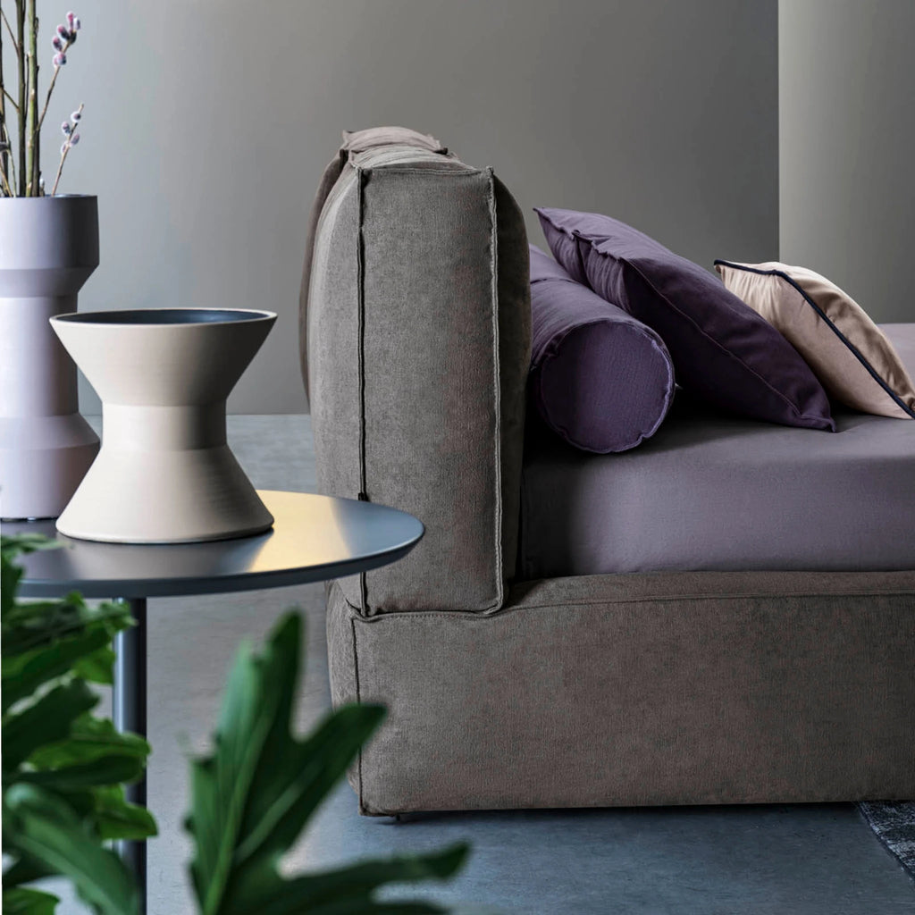 ACADEMY PIUMA H.28 Bed in Dark Grey (Pure Col 003) - Twils | Milola