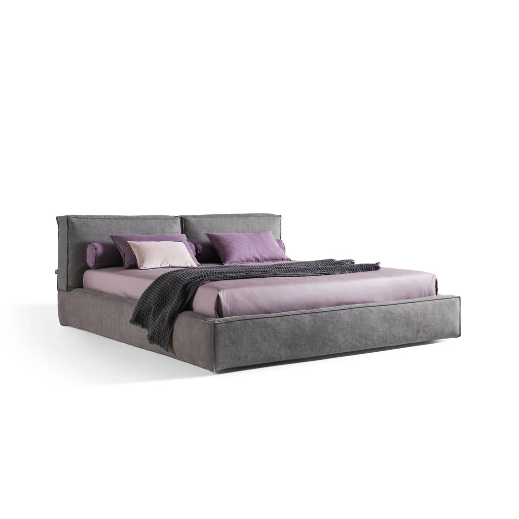 ACADEMY PIUMA H.28 Bed in Dark Grey (Pure Col 003) - Twils | Milola