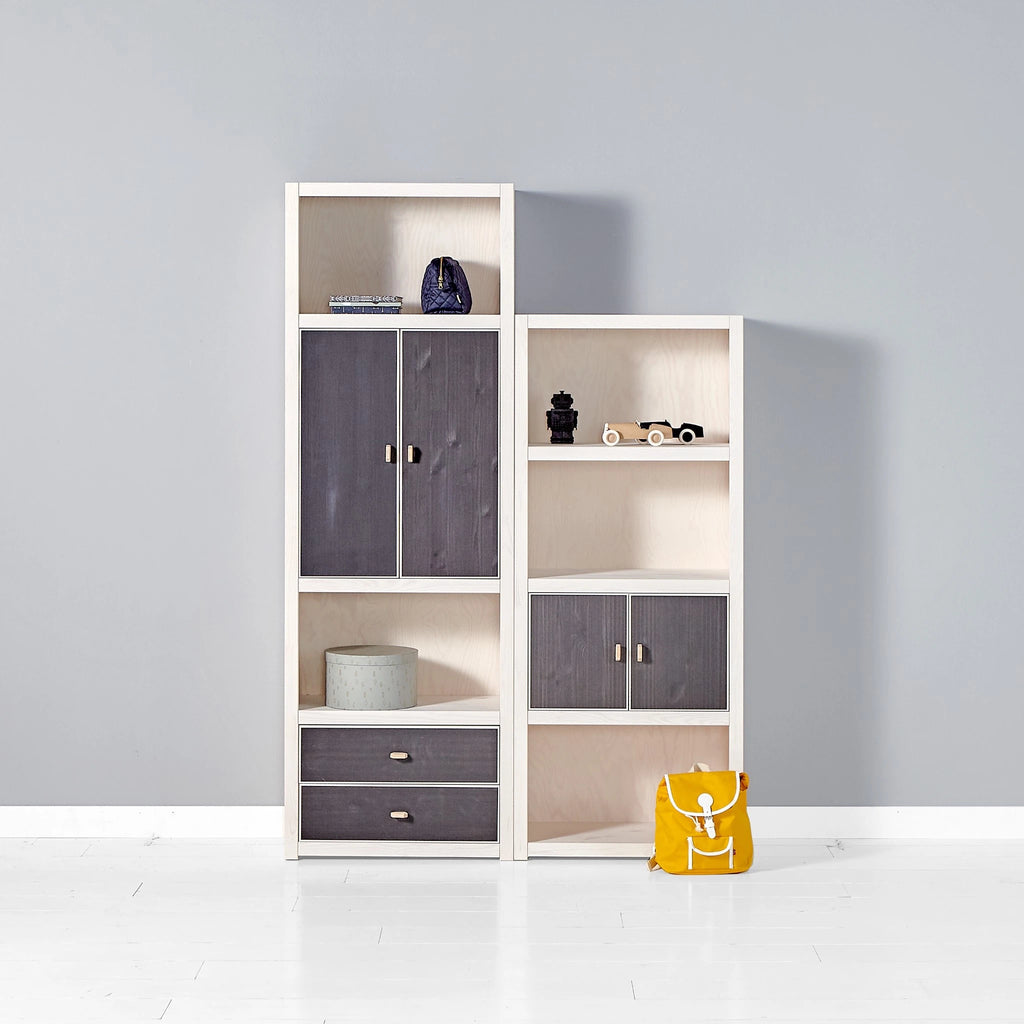 Modular Bookcases and Storage Unit Doors and Drawers in Blackboard - Lifetime Kidsrooms | Milola
