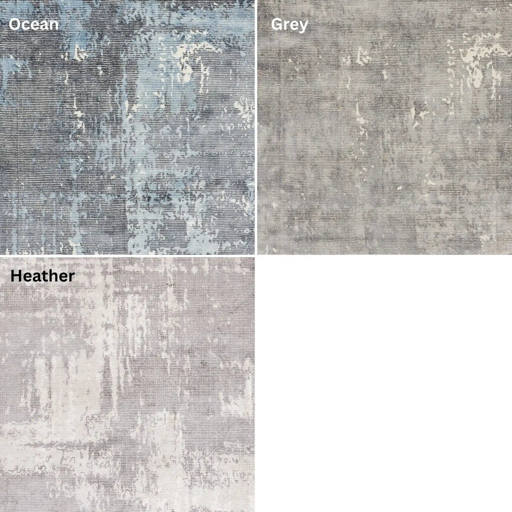 FULLER - Viscose & Wool - Elegant Rug in Ocean - Linie Design | Milola