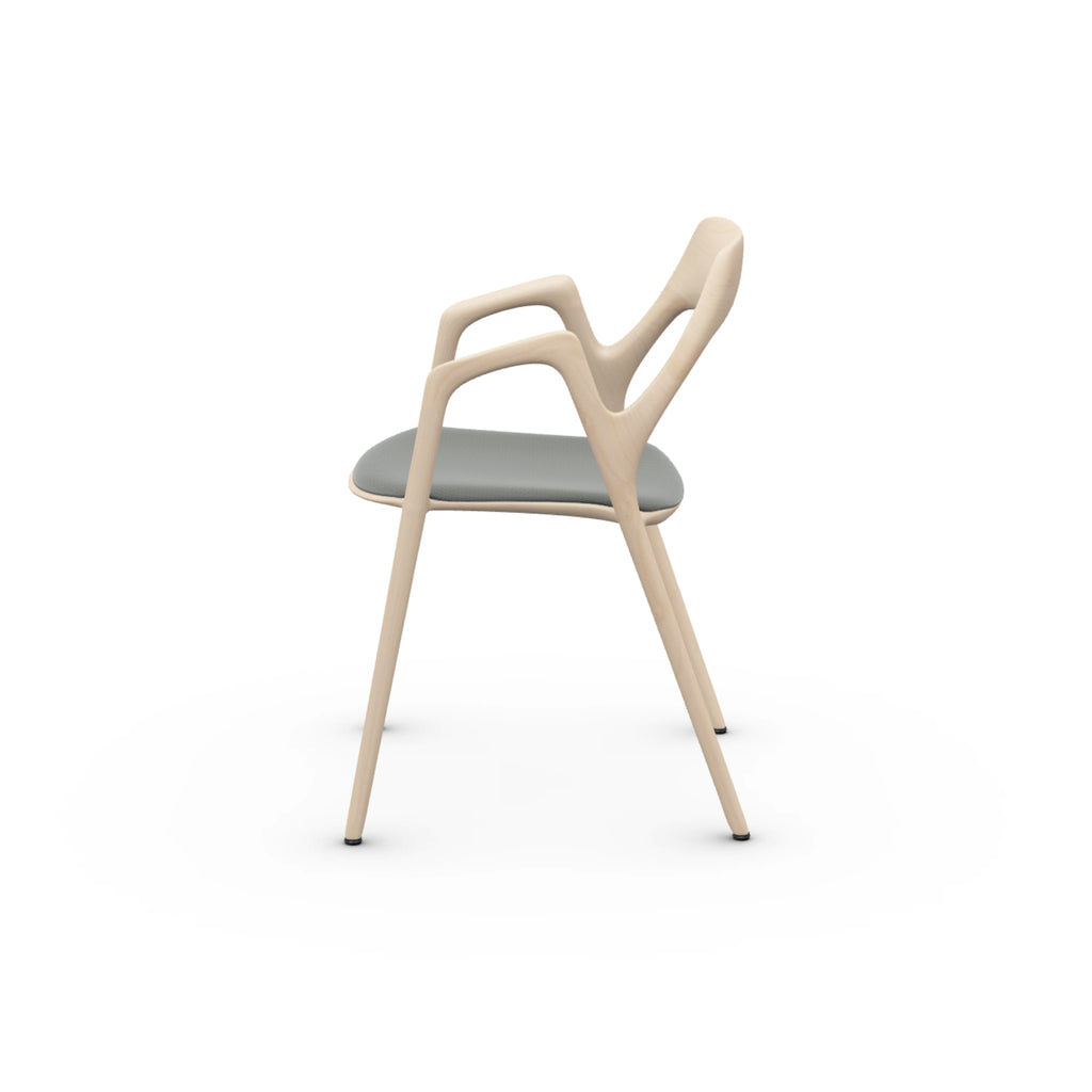 GING Dining Chair in Maple White Pigment Oil - Artisan | Milola
