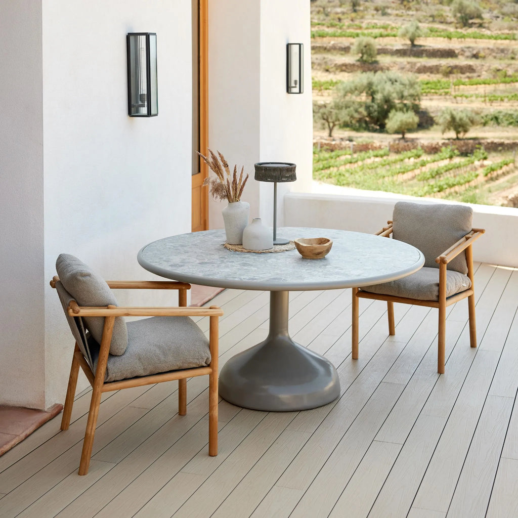 Glaze Outdoor Dining Table - Modern Outdoor Dining Table in Multicolor - Cane-Line | Milola