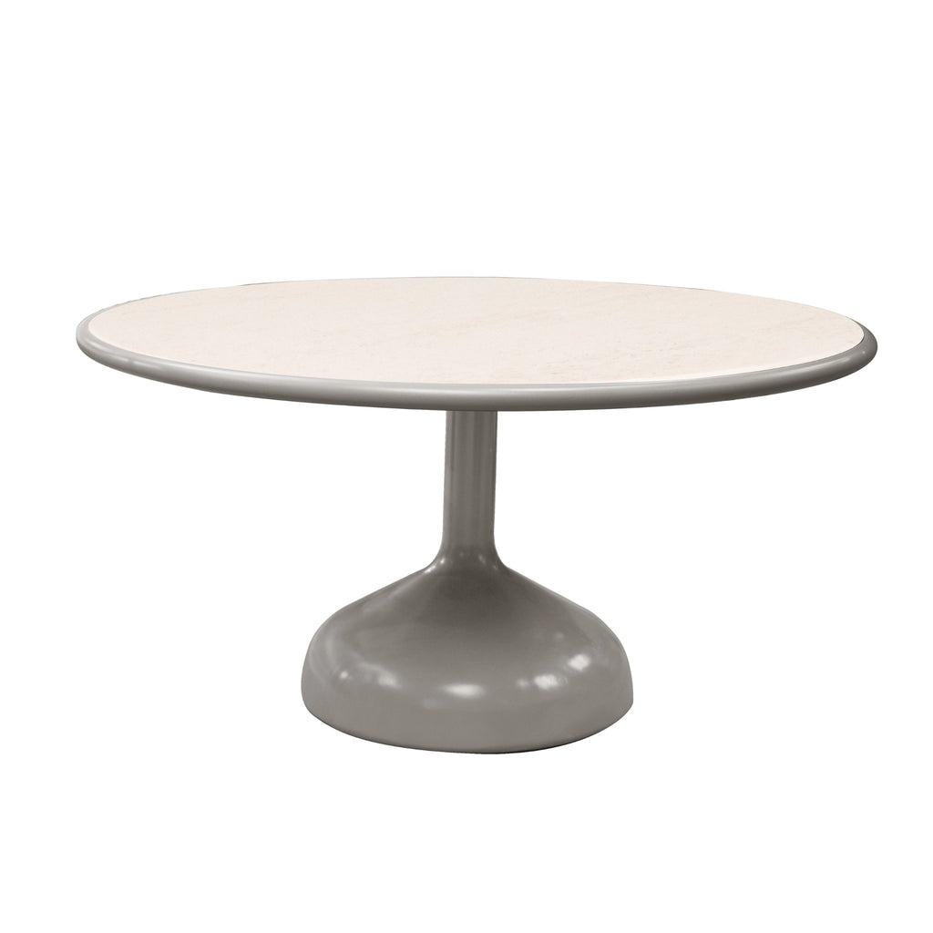 Glaze Outdoor Dining Table - Modern Outdoor Dining Table in Travertine - Cane-Line | Milola