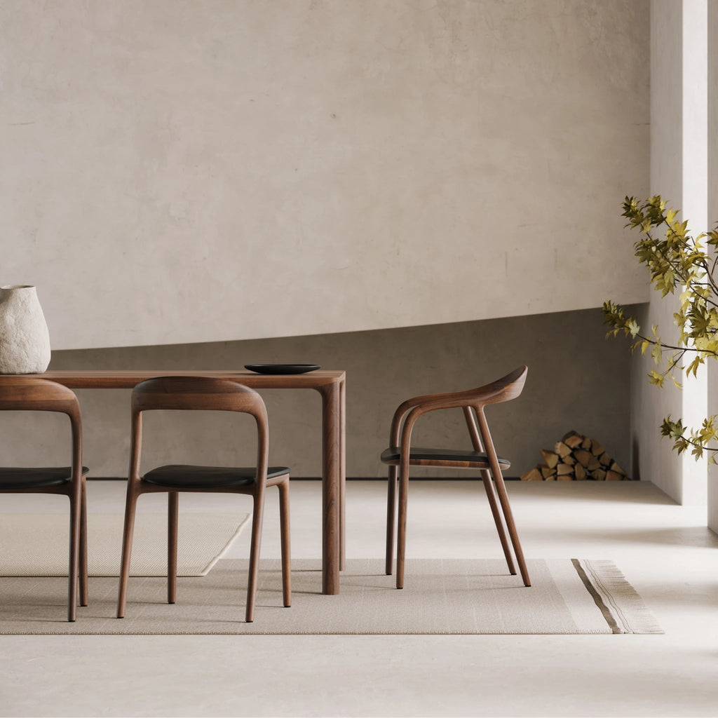 JEAN Dining Table in Walnut Natural Oil - Artisan | Milola