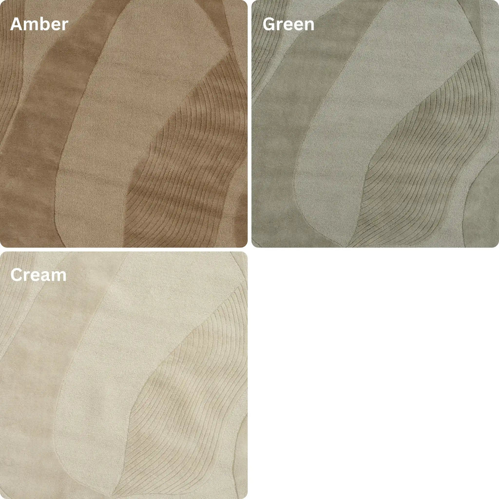 KINDLE POETRY Wool Rug – Organic Shape Collage - Linie Design | Milola