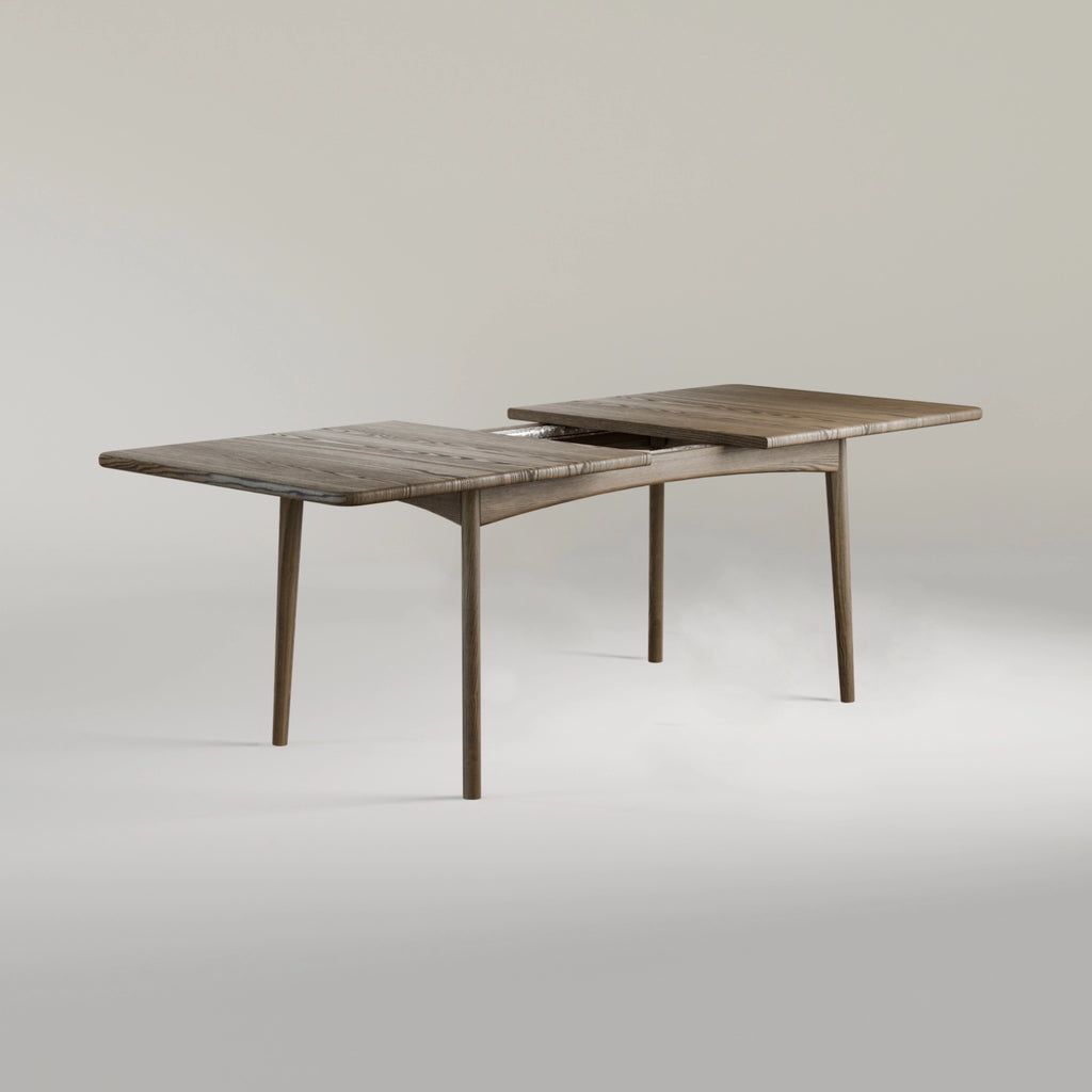 KLASSI Extensible Dining Table in Mocca Brown Oiled Ash - Kristensen | Milola