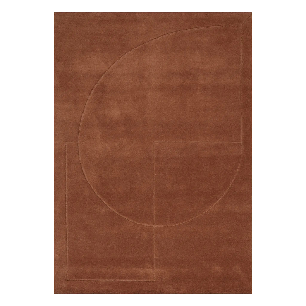 LINEAL POEM - Modern Rug in Amber - Linie Design | Milola