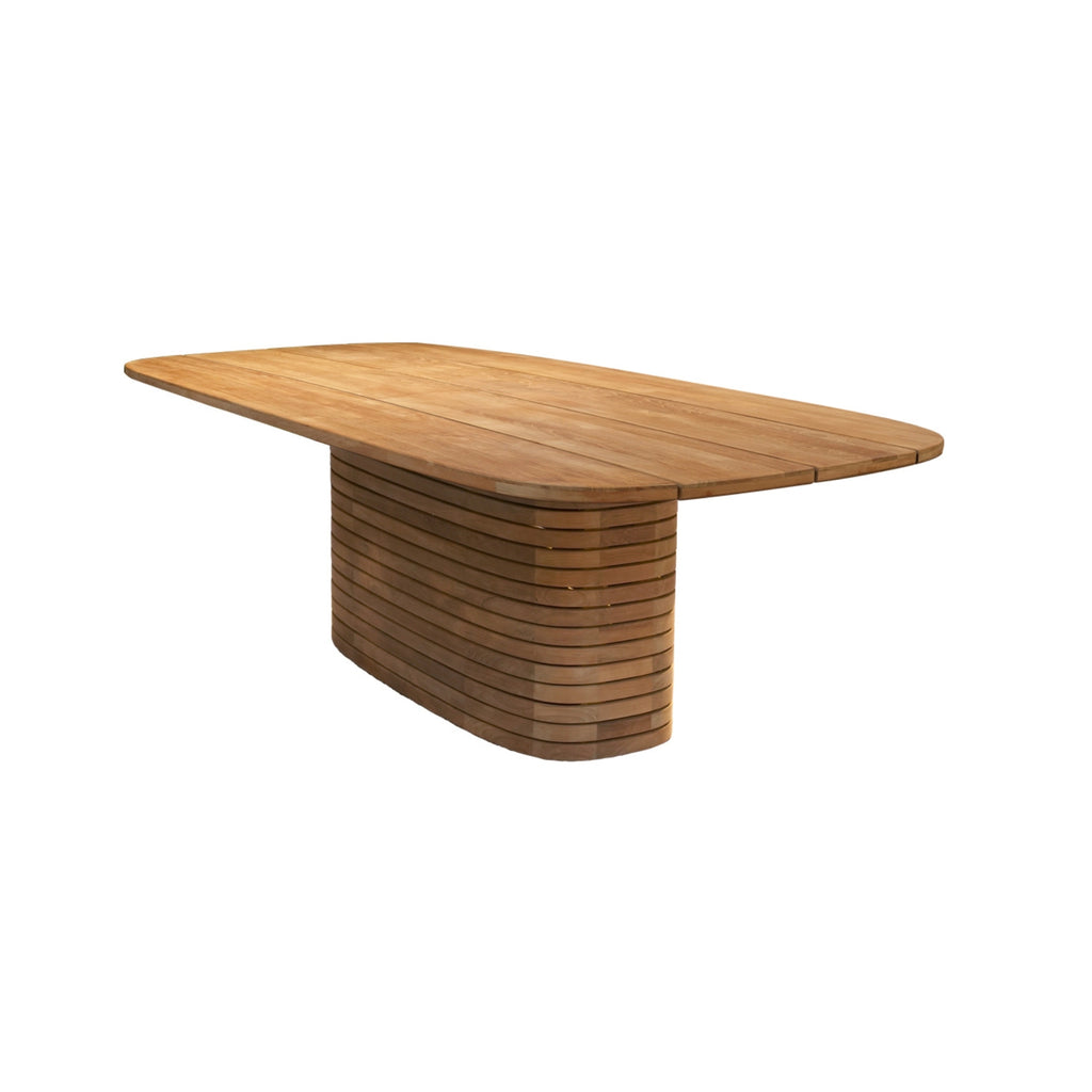 MELLOW Ovaler Gartentisch aus Teak (240cm x 130cm)