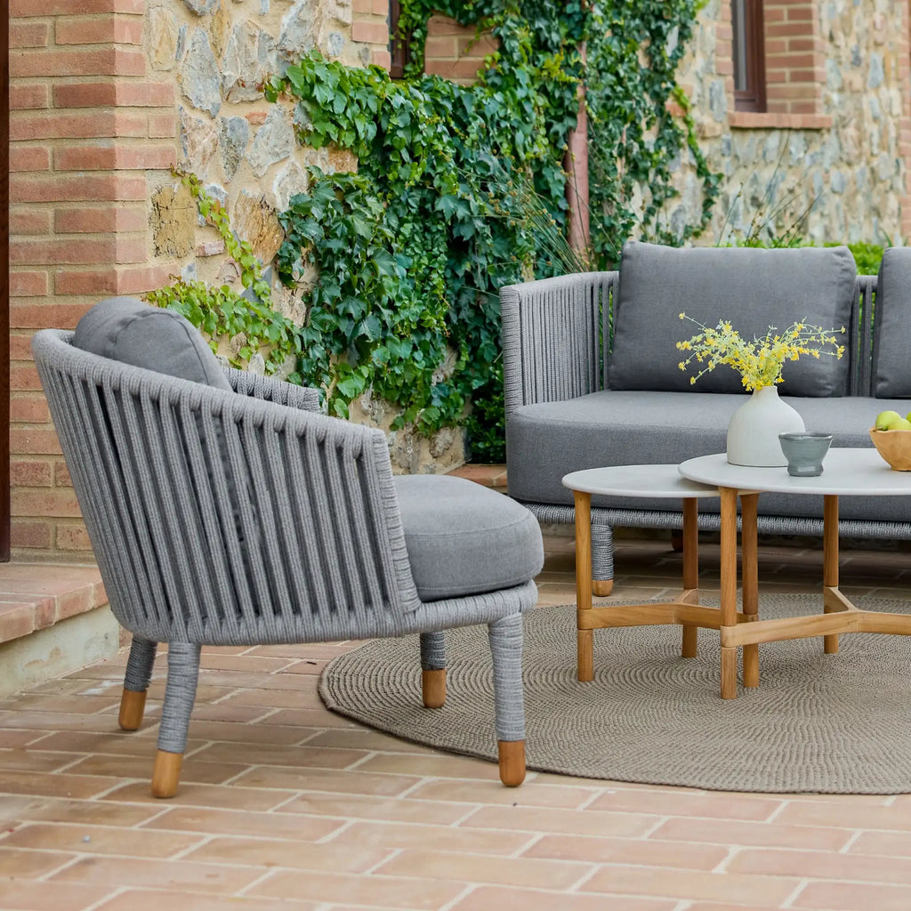MOMENTS Lounge Chair in Grey - Cane-Line | Milola