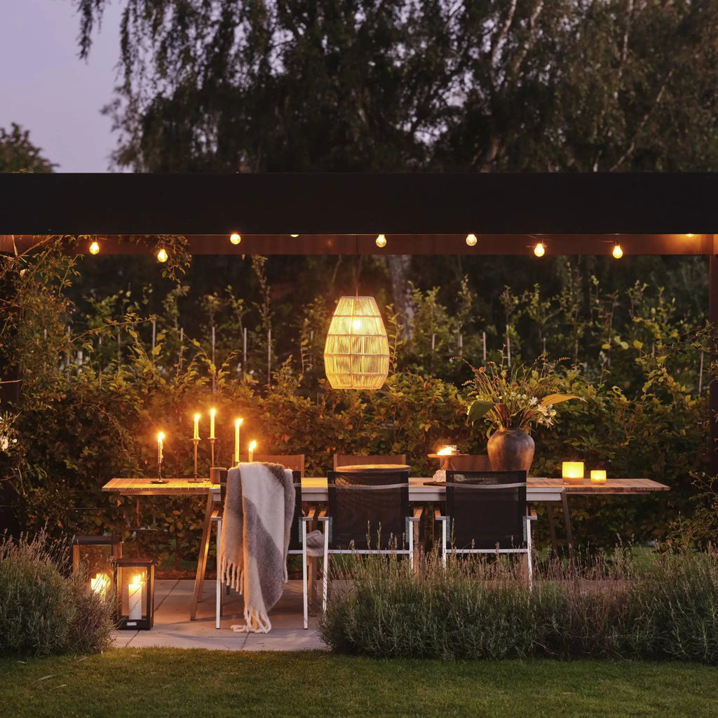 NAOS - Extendable Outdoor Dining Table - Teak & Stainless Steel - Brafab | Milola