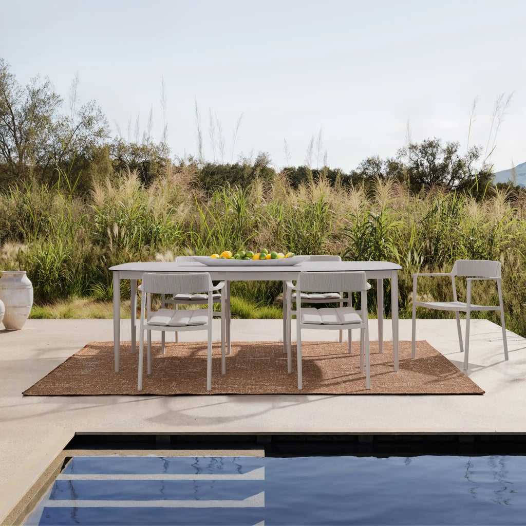 NESTOR Outdoor Glass Table (220x100cm)