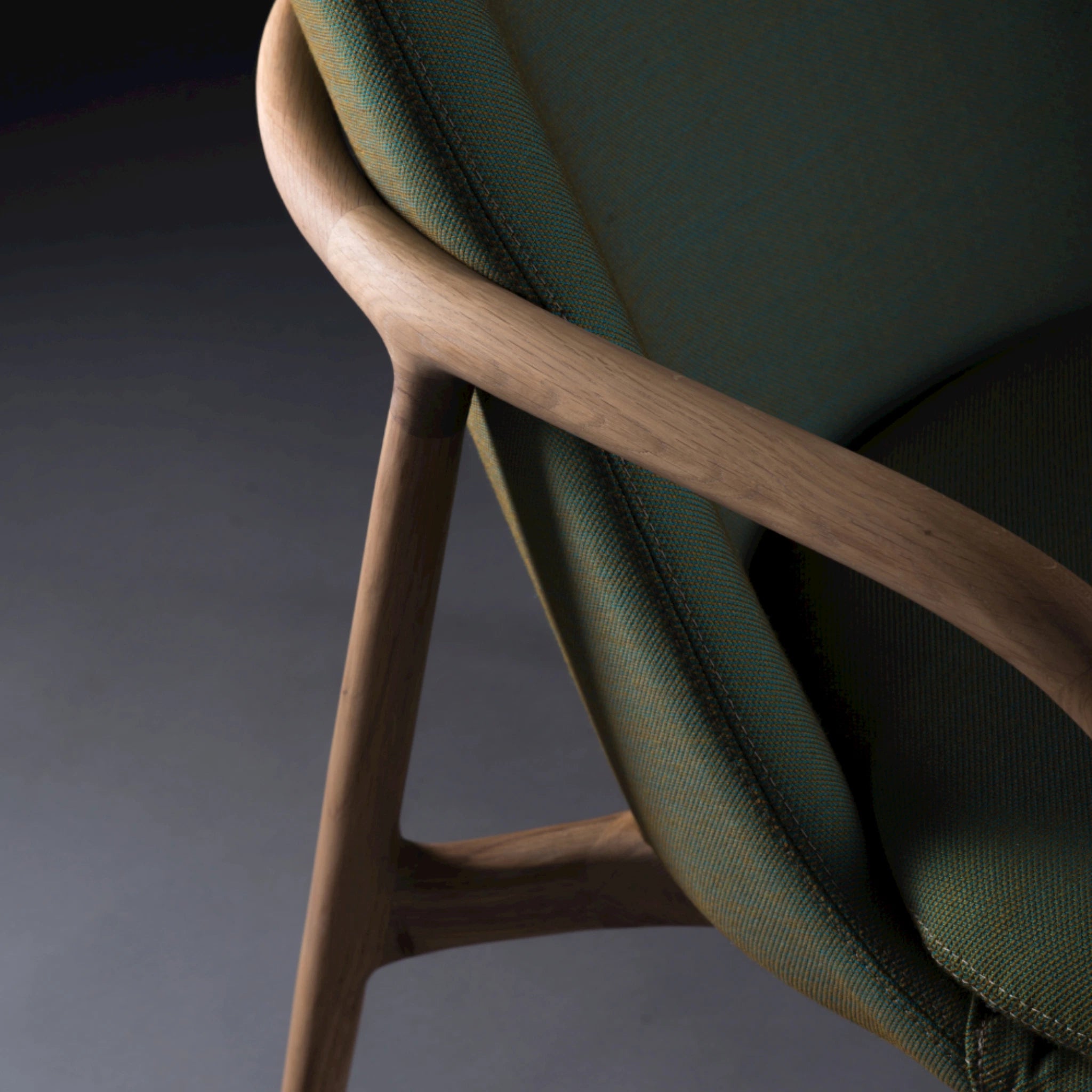 NEVA Lounge Chair High in Oak Natural Soap - Artisan | Milola