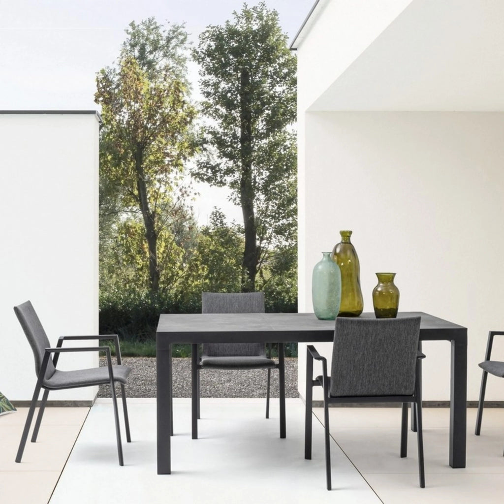 ODEON Outdoor Dining Chair in Anthracite - Bizzotto | Milola