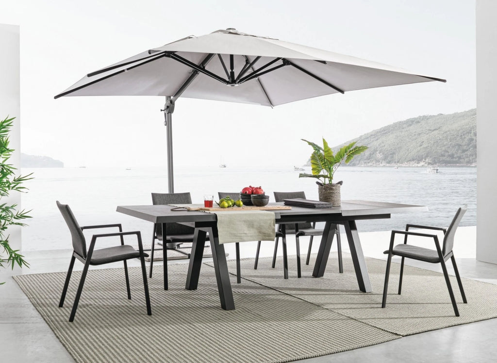 ODEON Outdoor Dining Chair in Anthracite - Bizzotto | Milola