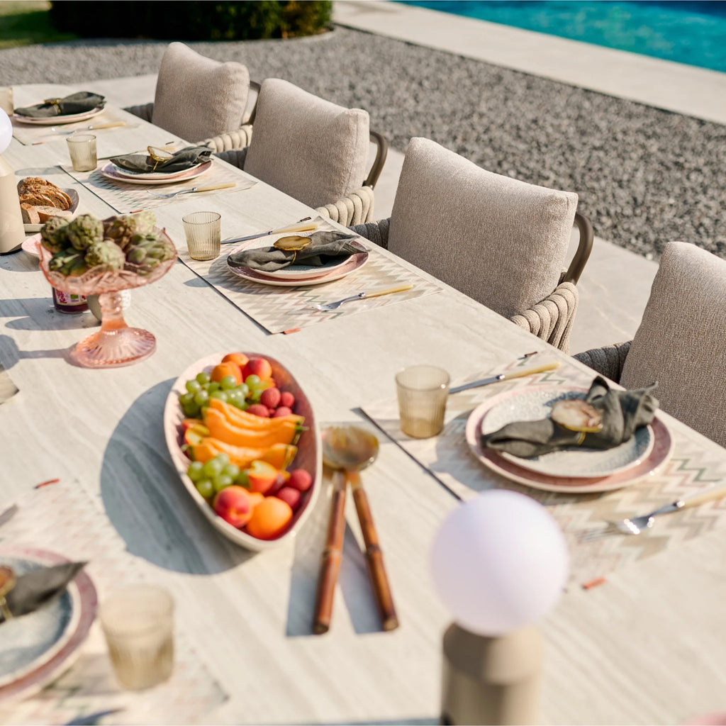 PALERMO Low Dining Table in Camel Sand - SUNS | Milola