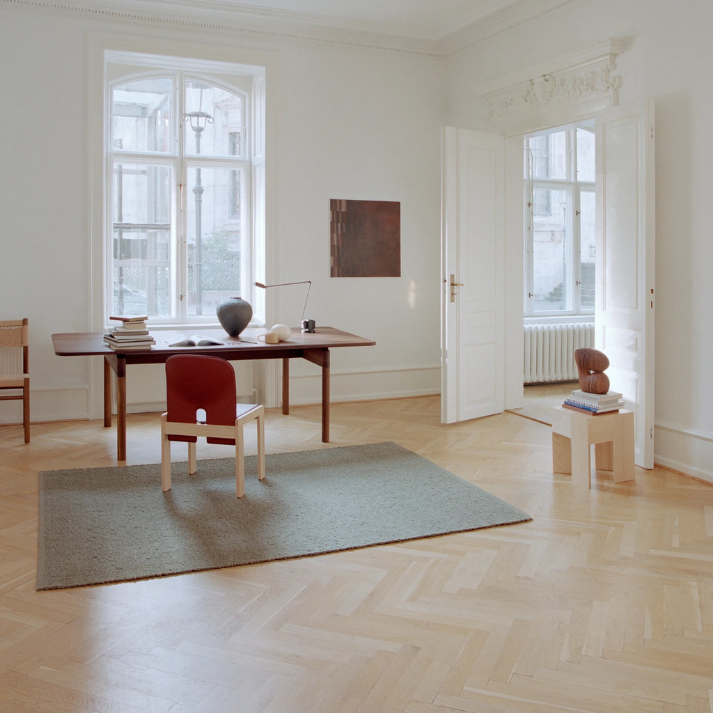 PEBBLED POEM - Wool Rug in Moss - Linie Design | Milola