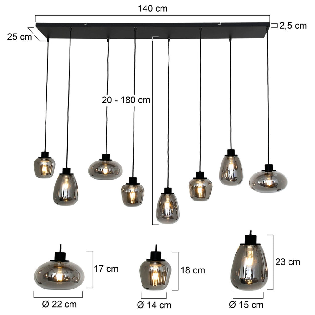 REFLEXION Pendant Lights Dimensions - Steinhauer | Milola