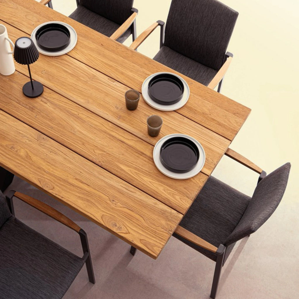 RAMSEY Outdoor Table in Black - Bizzotto | Milola