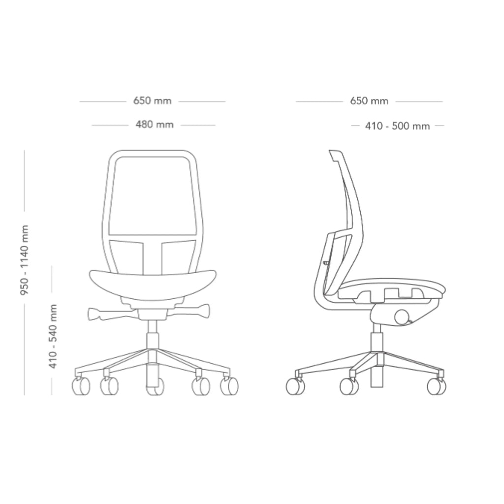 SAVO SOUL AIR Workchair (White)