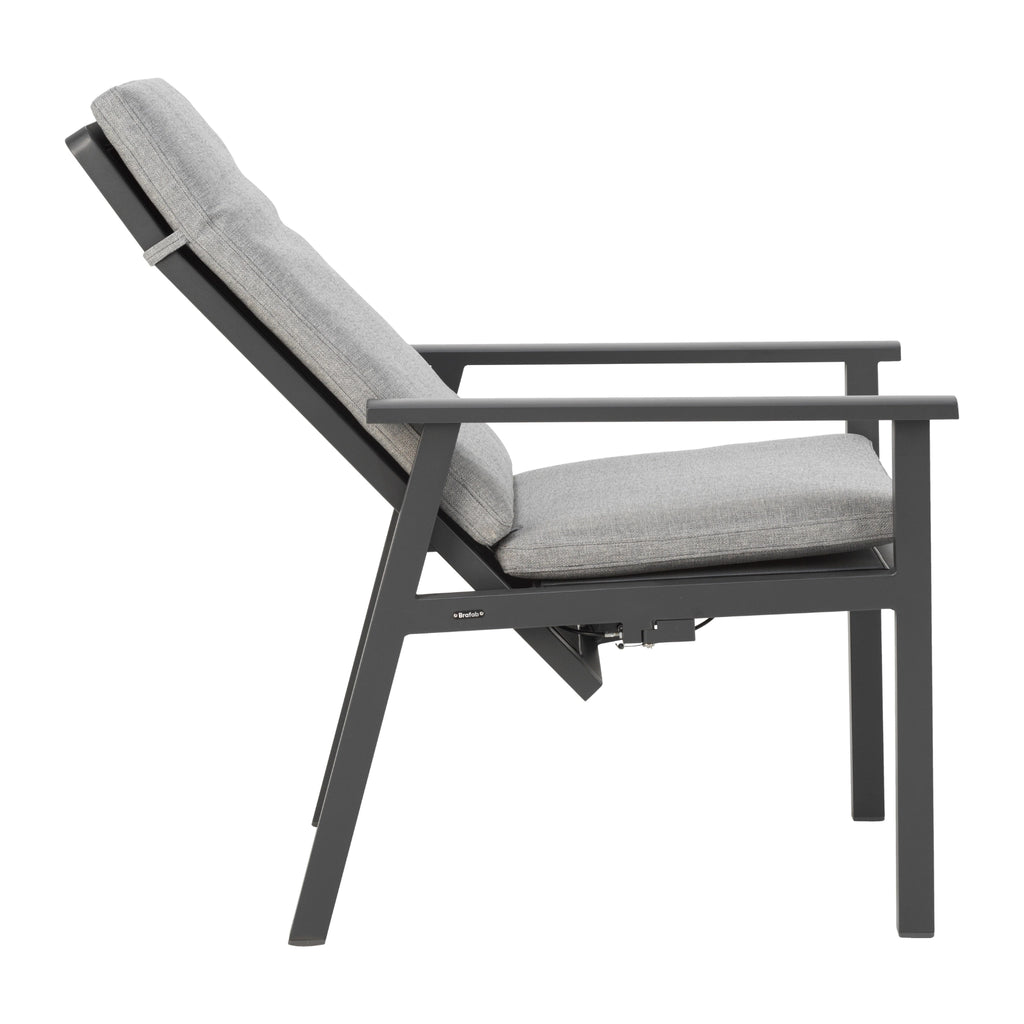 SAMVARO Position Chair in Anthracite/Pearl Grey- BRAFAB | Milola