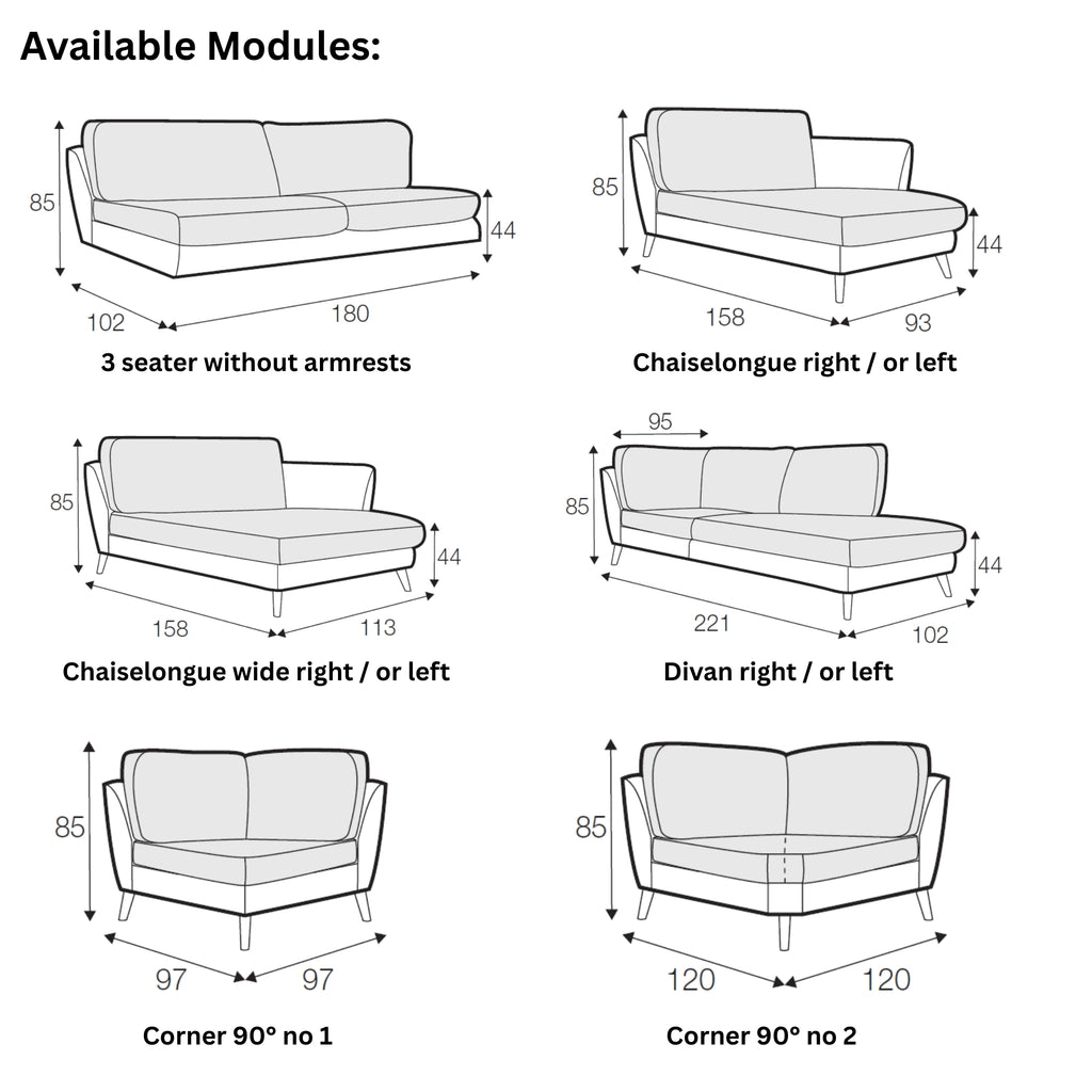 STELLA Sofa Modules - Sits | Milola