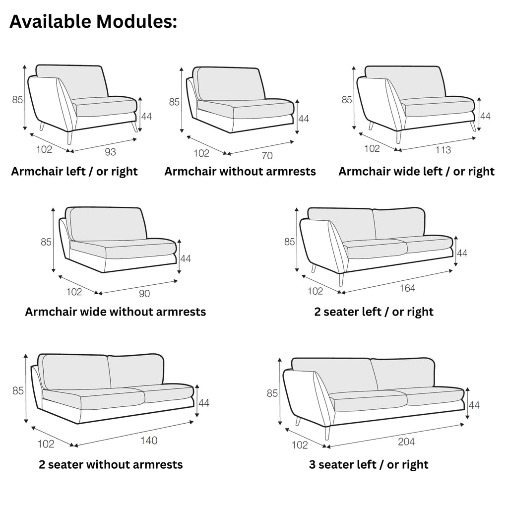 STELLA Sofa Modules - Sits | Milola
