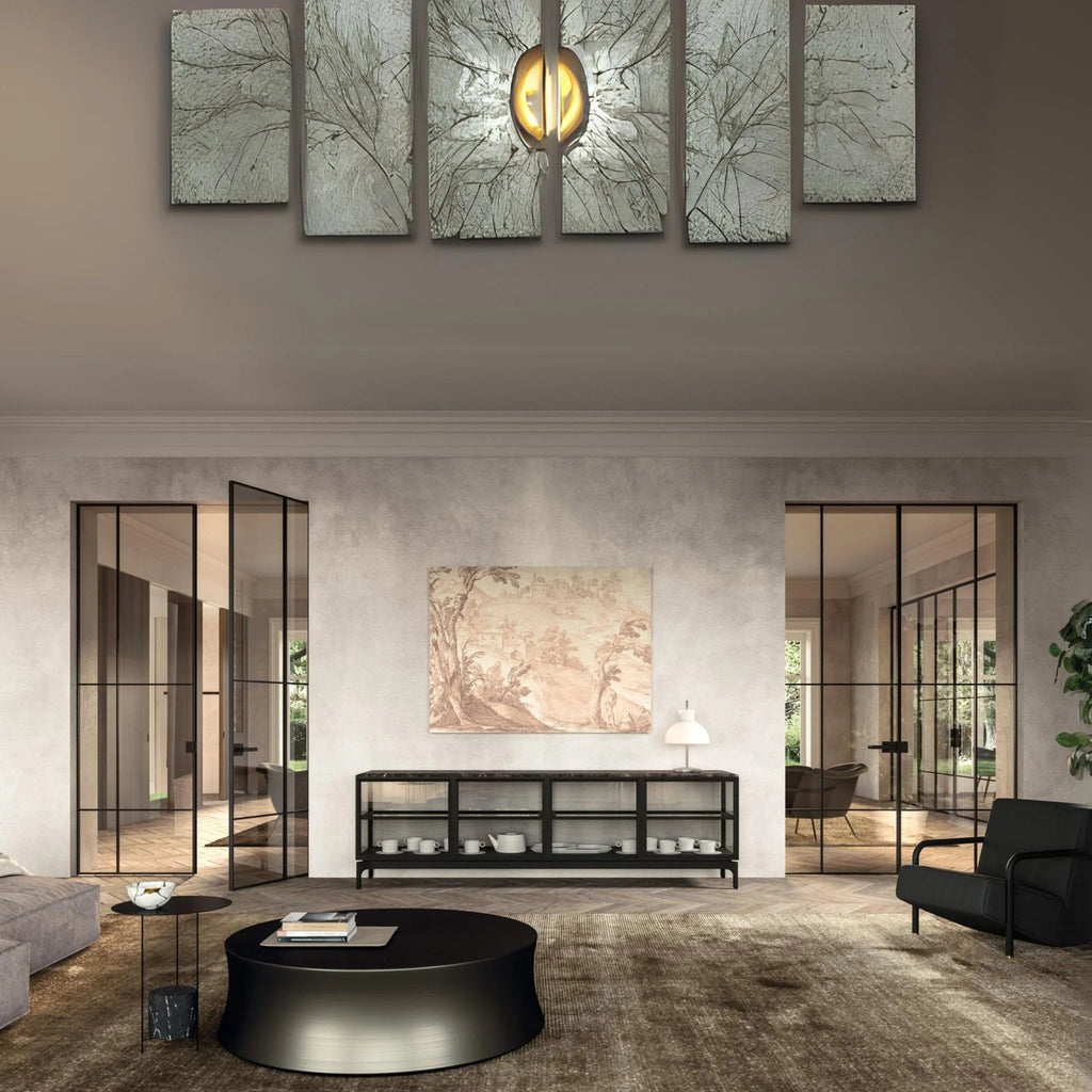 Portes battantes en verre/bois