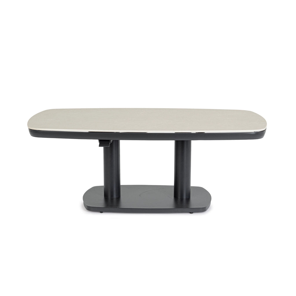 TALETE Outdoor Low Dining Table with Adjustable Height Mechanism - Bizzotto | Milola