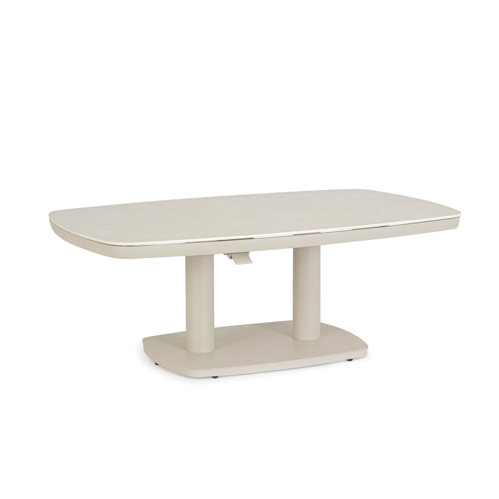 TALETE Outdoor Low Dining Table with Adjustable Height Mechanism - Bizzotto | Milola