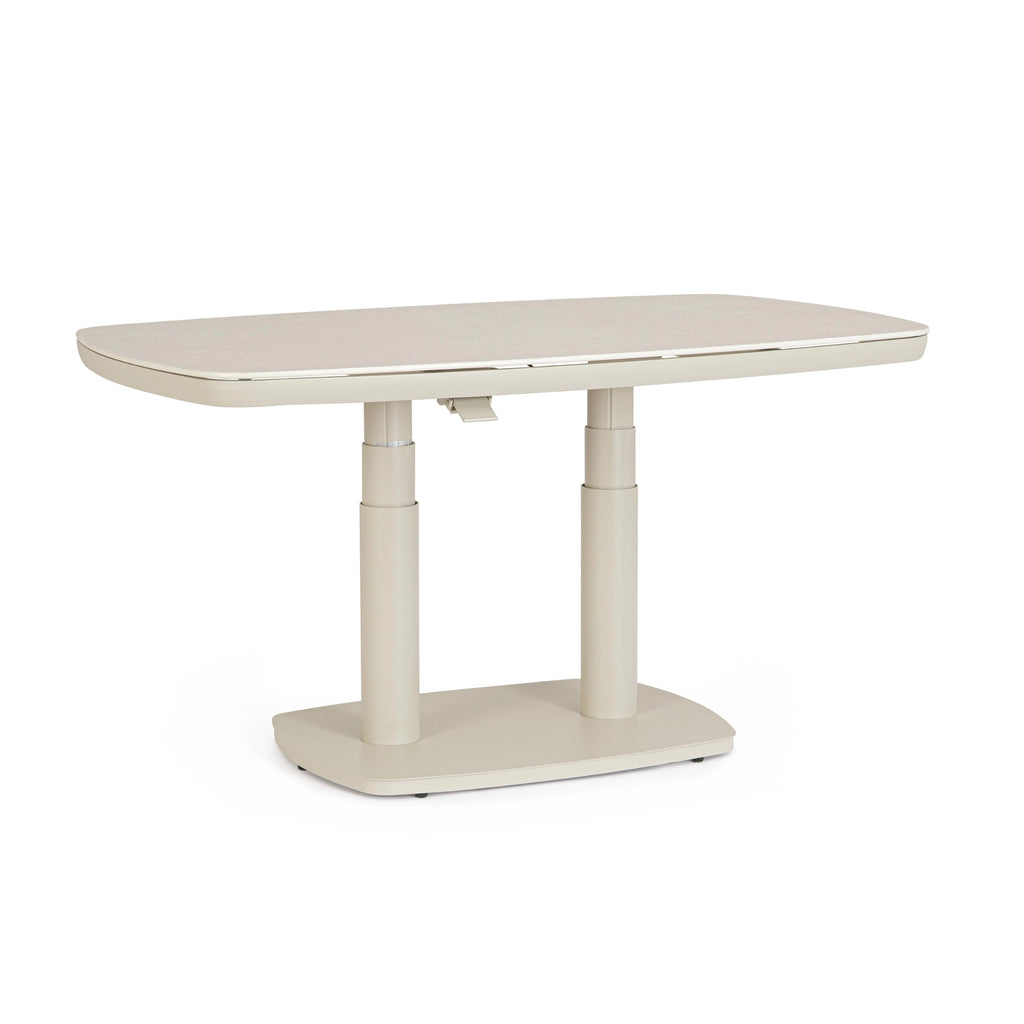 TALETE Outdoor Low Dining Table with Adjustable Height Mechanism - Bizzotto | Milola