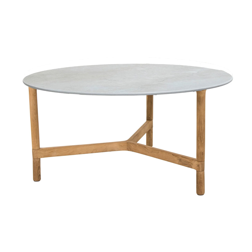 Twist Outdoor Coffee Table - Elegant Outdoor Coffee Table in Fossil Grey - Cane-Line | Milola