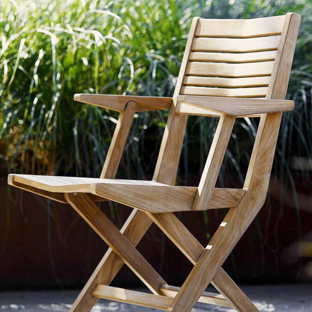 FLIP - Wooden Folding Outdoor Dining Chair - Teak - Cane-Line | Milola