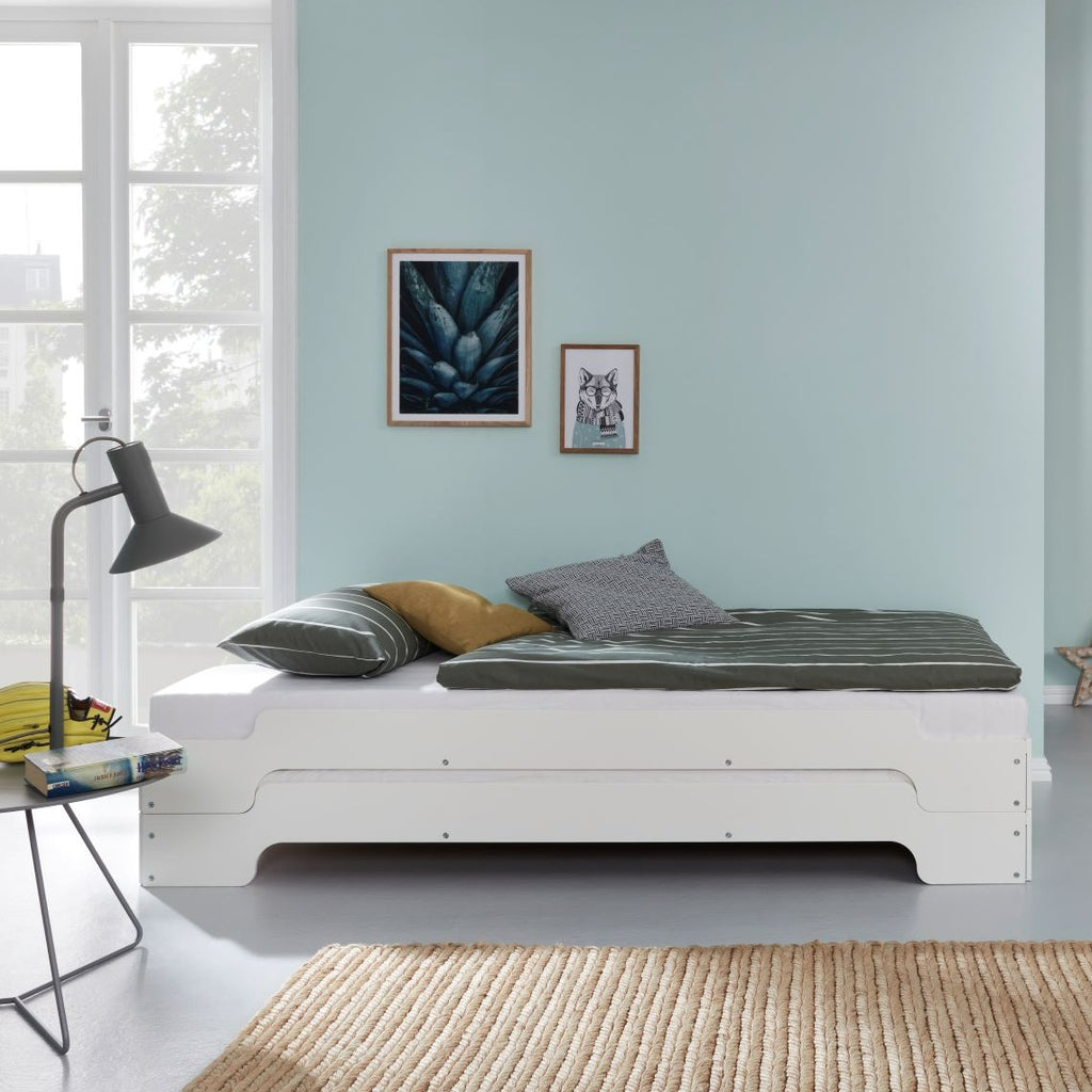 STACKING Beds in White - Müller Small Living | Milola